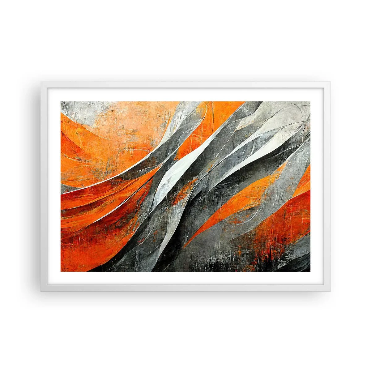 Poster in white frmae - Heat and Coolness - 70x50 cm