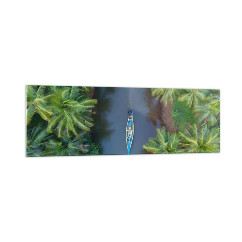Glass picture - On Tropical Trail - 160x50 cm