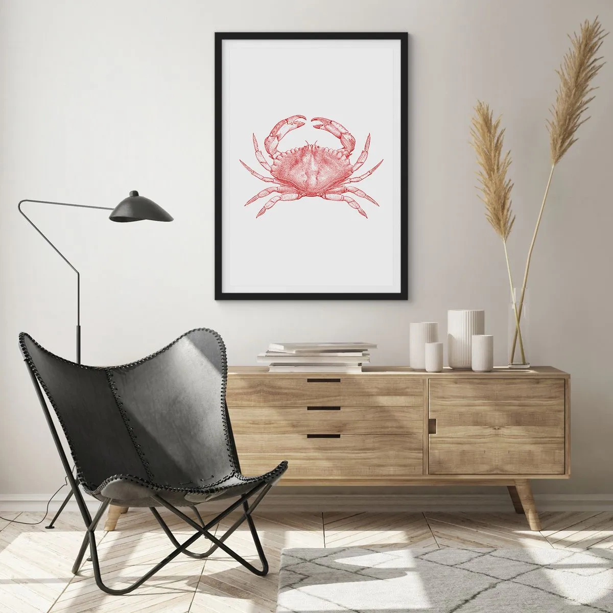 Poster in black frame - Crab Like No Other - 40x50 cm
