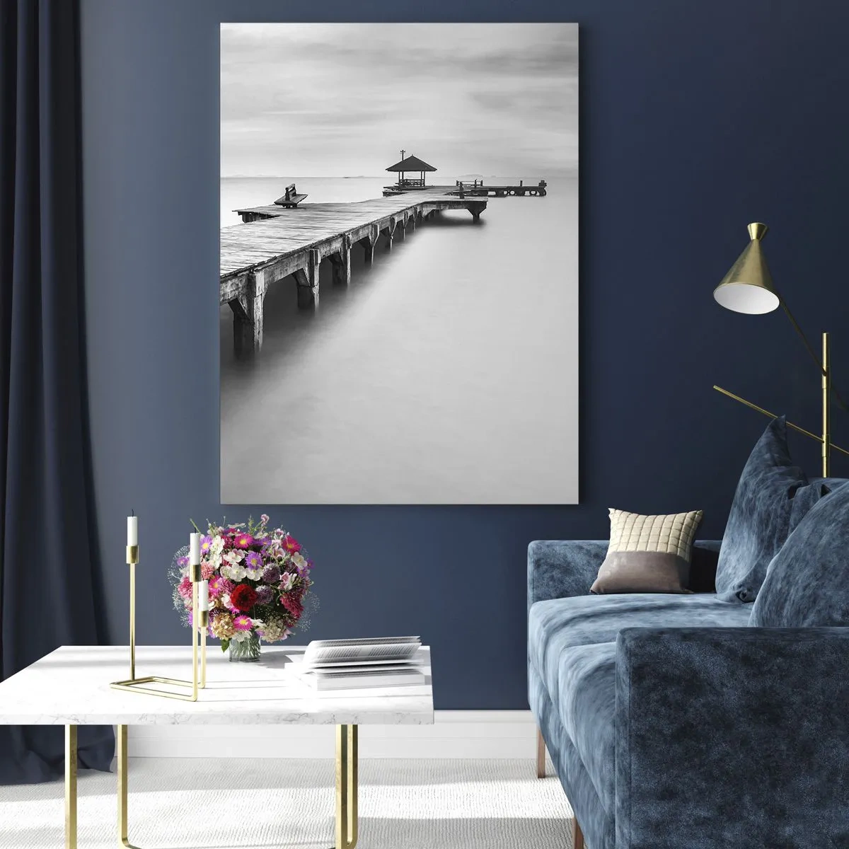 Glass picture - Into the Distance - 80x120 cm