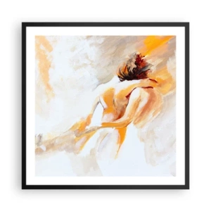 Poster in black frame - Heavenly Embrace - 60x60 cm