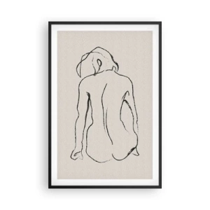 Poster in black frame - Woman Nude - 61x91 cm