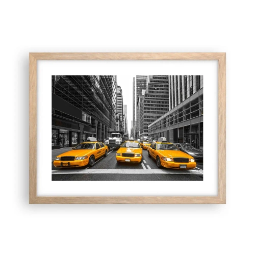 Poster in light oak frame - We Paint the City - 40x30 cm
