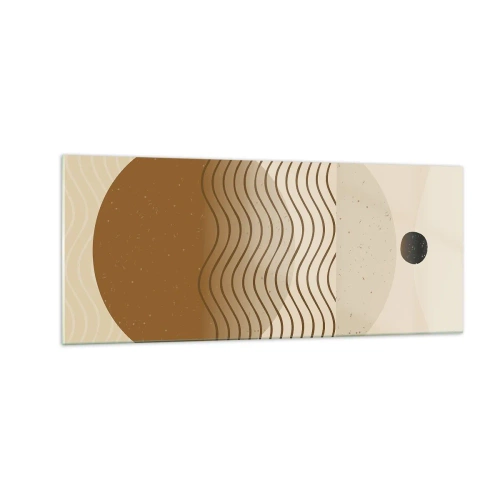 Glass picture - About the Origin of Geometrical Figures - 100x40 cm