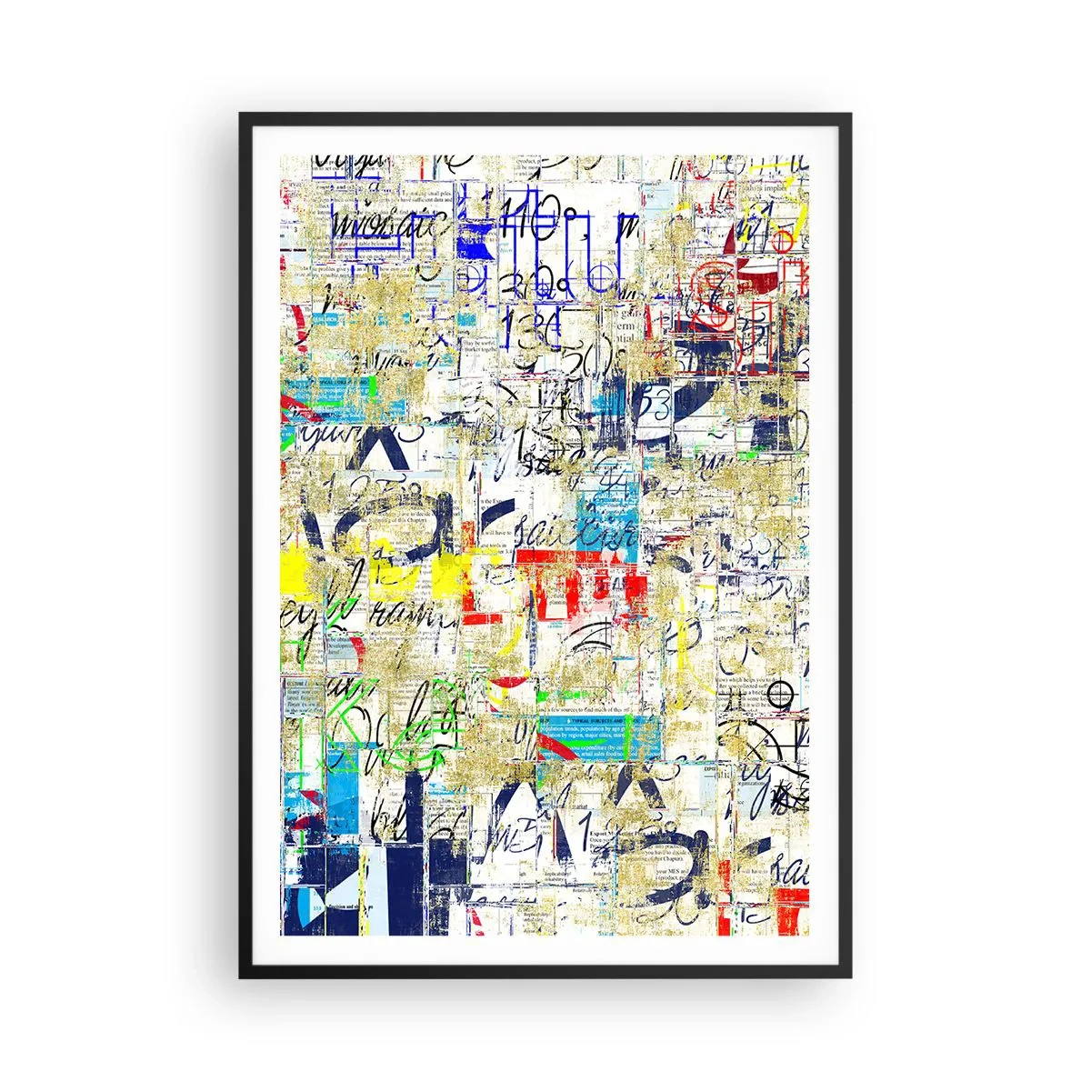 Poster in black frame - Feast for the Eyes - 70x100 cm