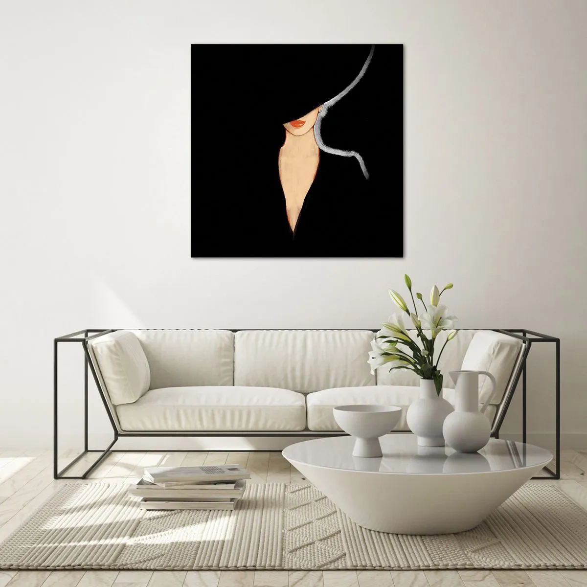 Glass picture - Elegance and Style - 30x30 cm
