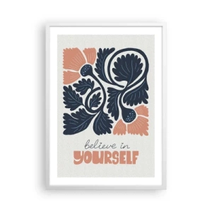 Poster in white frmae - May You Blossom - 50x70 cm