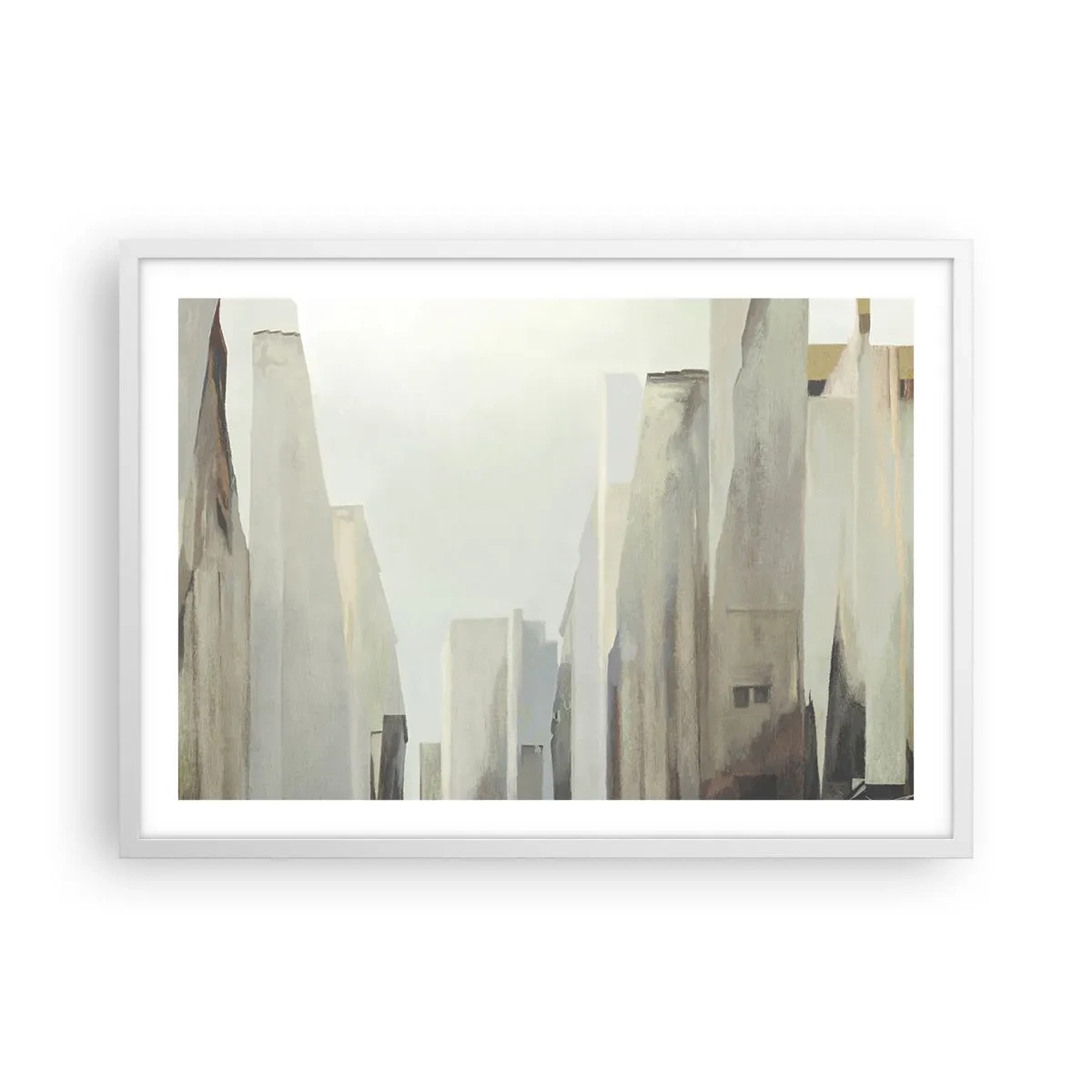 Poster in white frmae - Dream of a City - 70x50 cm