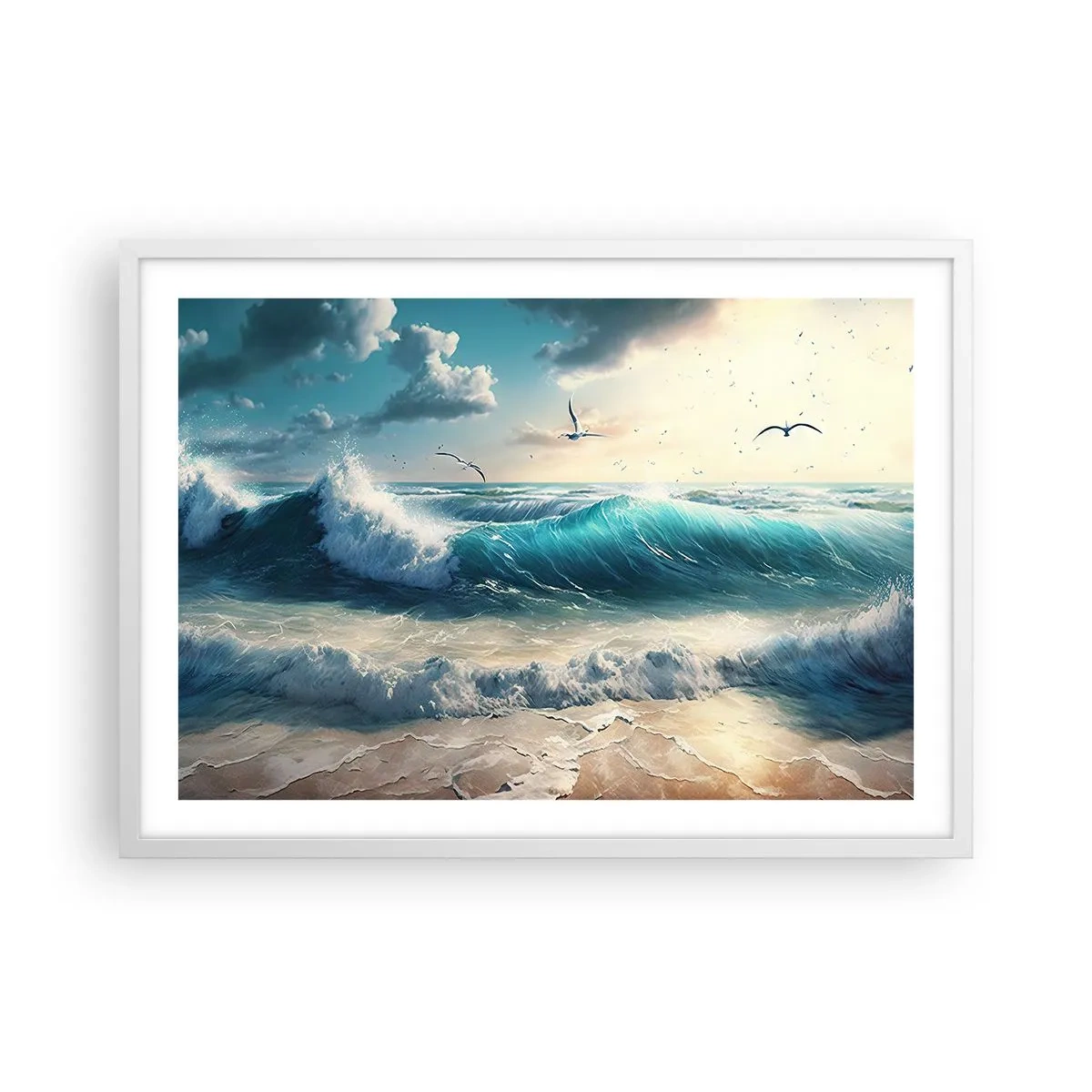 Poster in white frmae - It Hums Especially for You - 70x50 cm