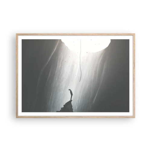 Poster in light oak frame - There Is Always Some Way Out - 100x70 cm