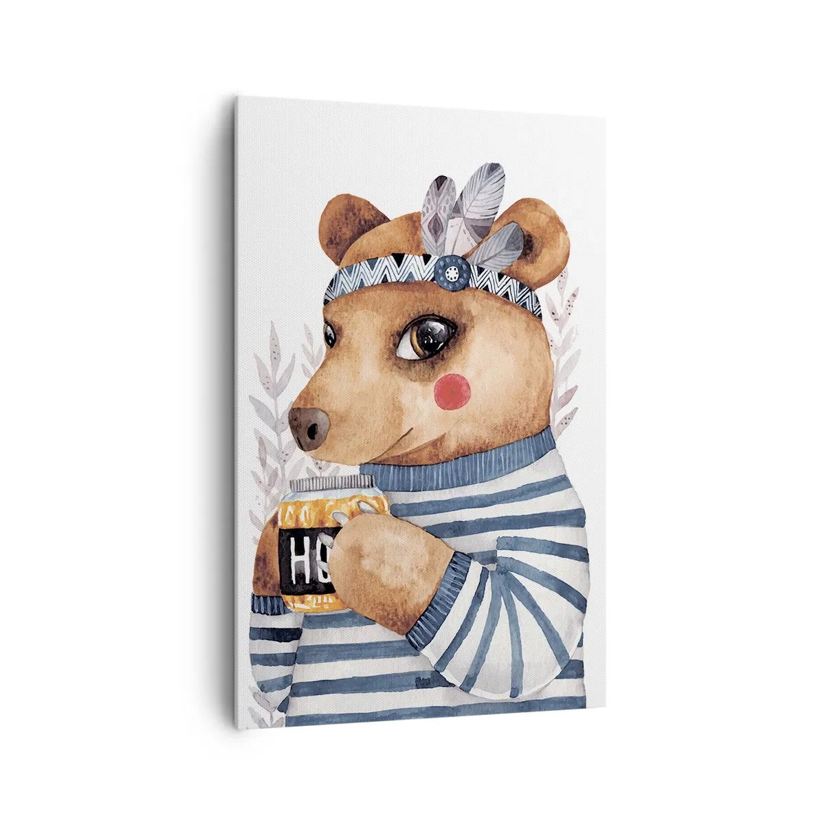 Canvas picture - Sweet Lady Bear - 80x120 cm