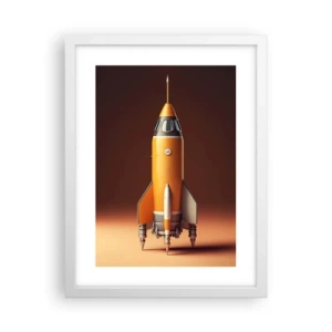 Poster in white frmae - It Starts with a Dream - 30x40 cm