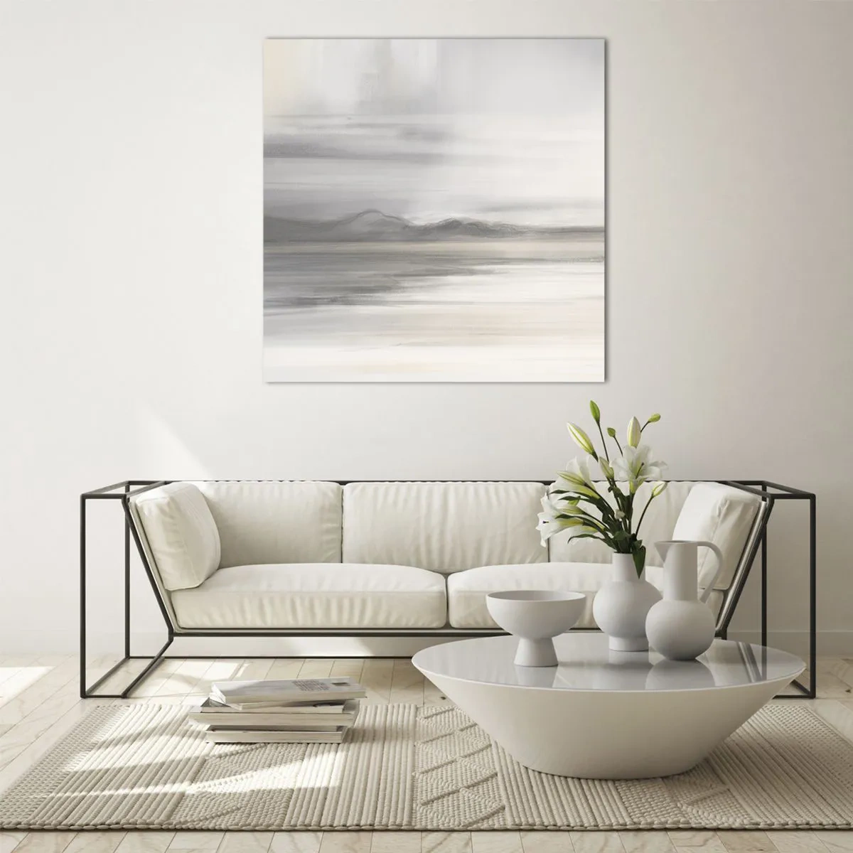 Glass picture - Thoughtful Distance - 40x40 cm