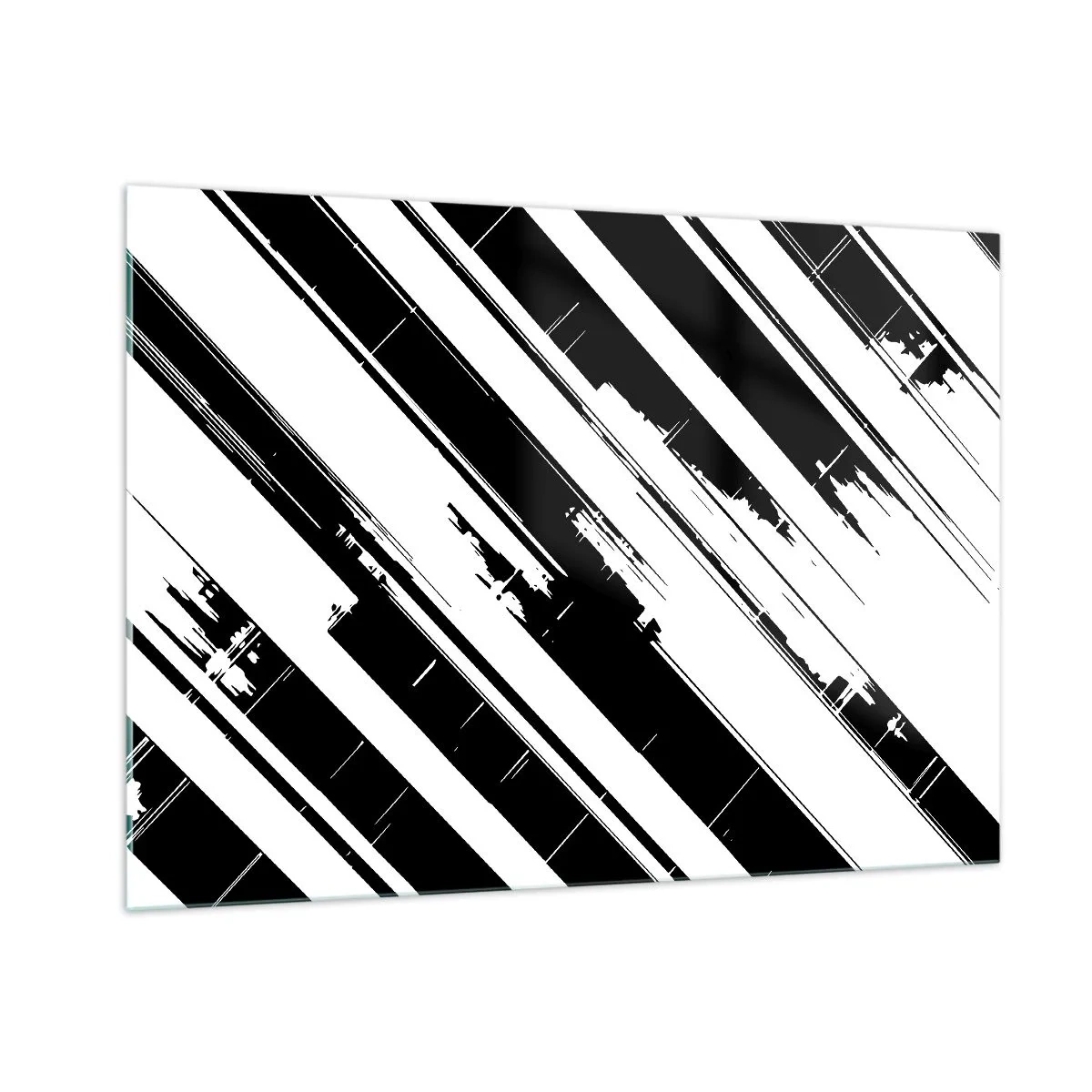 Glass picture - Intensive and Dynamic Composition - 100x70 cm