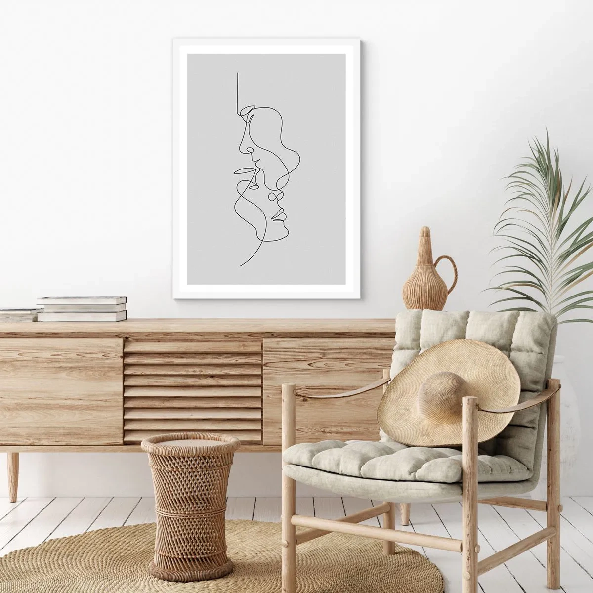 Poster in white frmae - Ardour of Desires - 50x70 cm