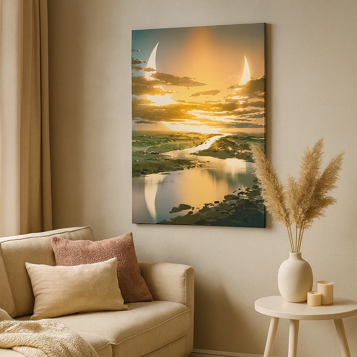 Canvas picture - Somewhere in a Distant Galaxy - 50x70 cm