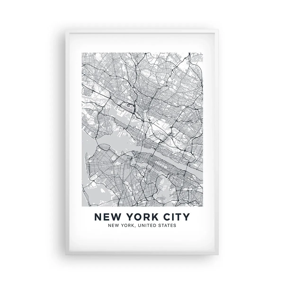 Poster in white frmae - Anatomy of Metropolis - 61x91 cm