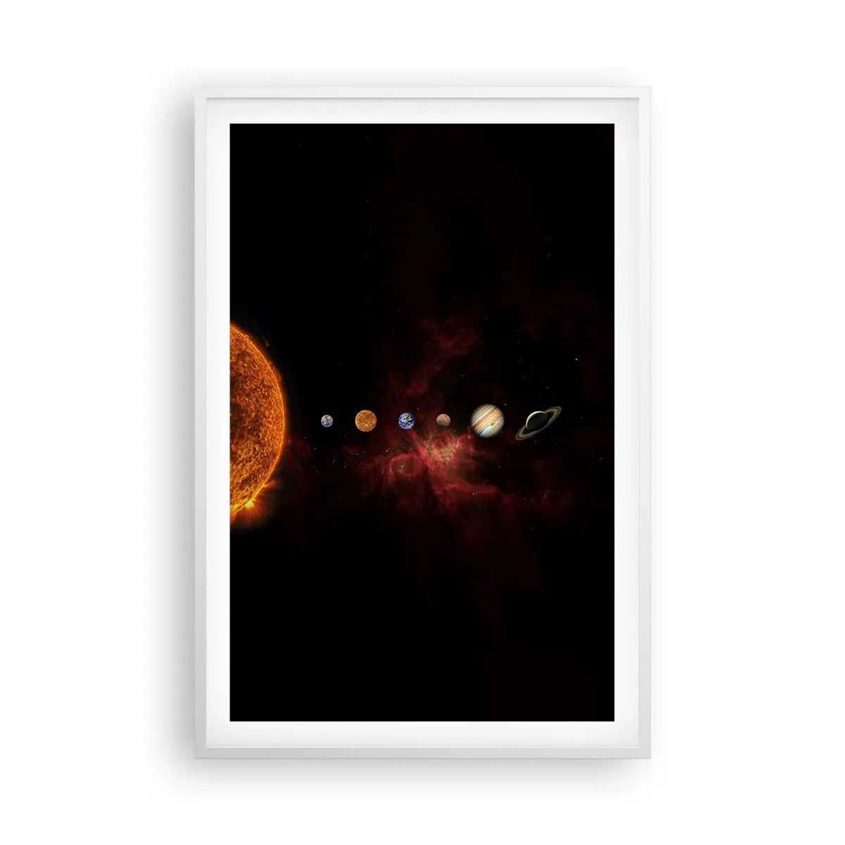 Poster in white frmae - Our Neighbourhood - 61x91 cm