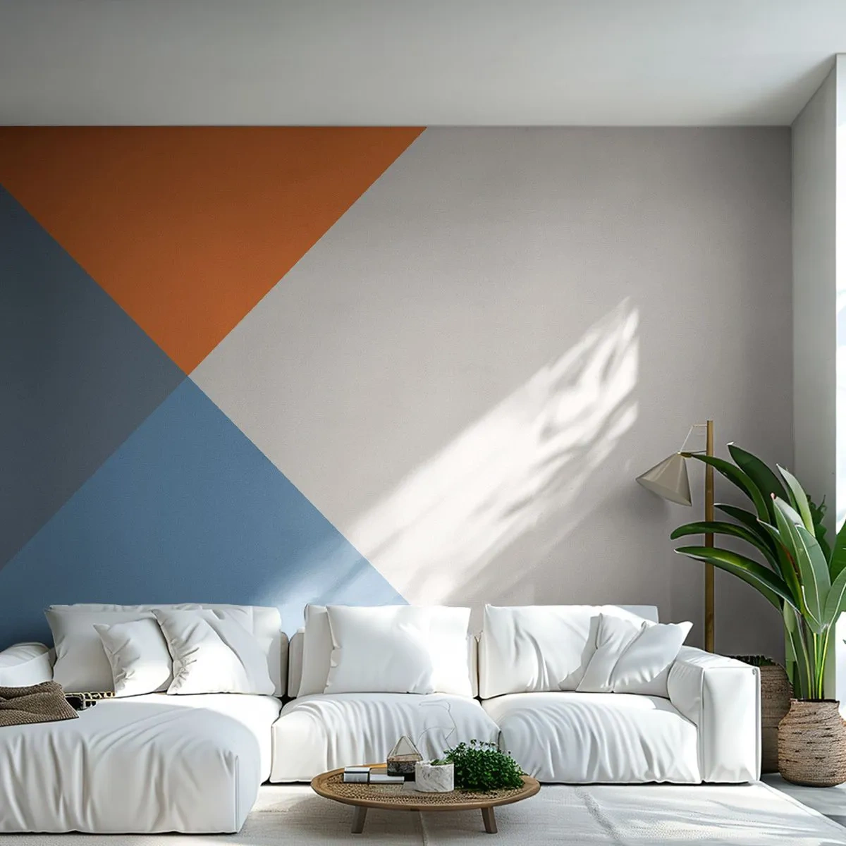Self-Adhesive Photo Wallpaper Deluxe Sticker - At an Angle… - Abstraction, Piece, Modern Art - 200x140 cm