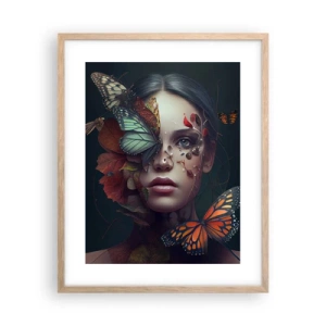 Poster in light oak frame - Wonderful Metamorphosis - 40x50 cm