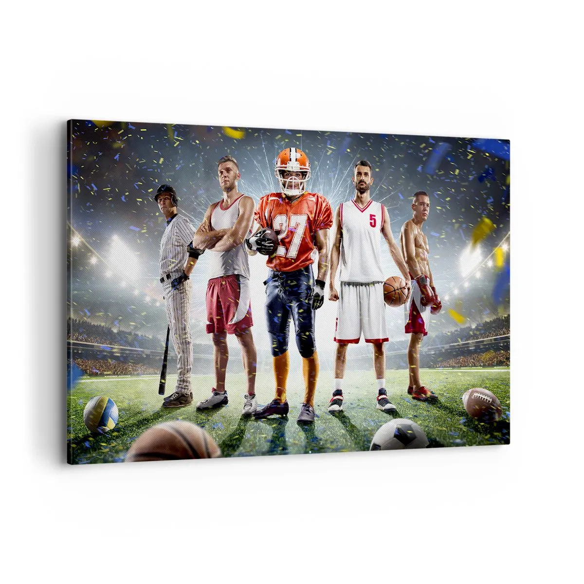 Canvas picture - Gladiators of the Pitch - 120x80 cm