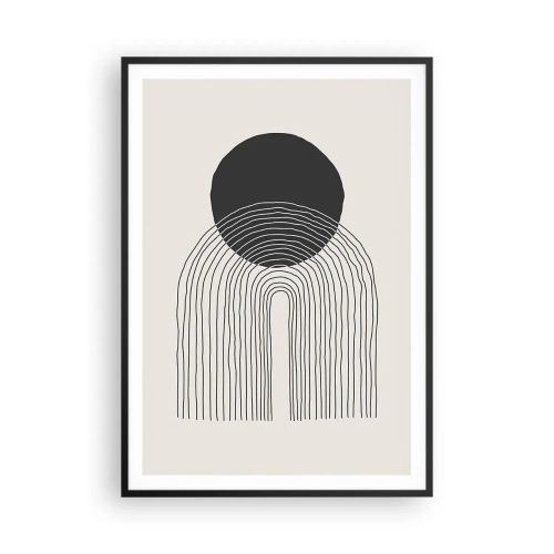 Poster in black frame - Trembling and Certainty - 70x100 cm