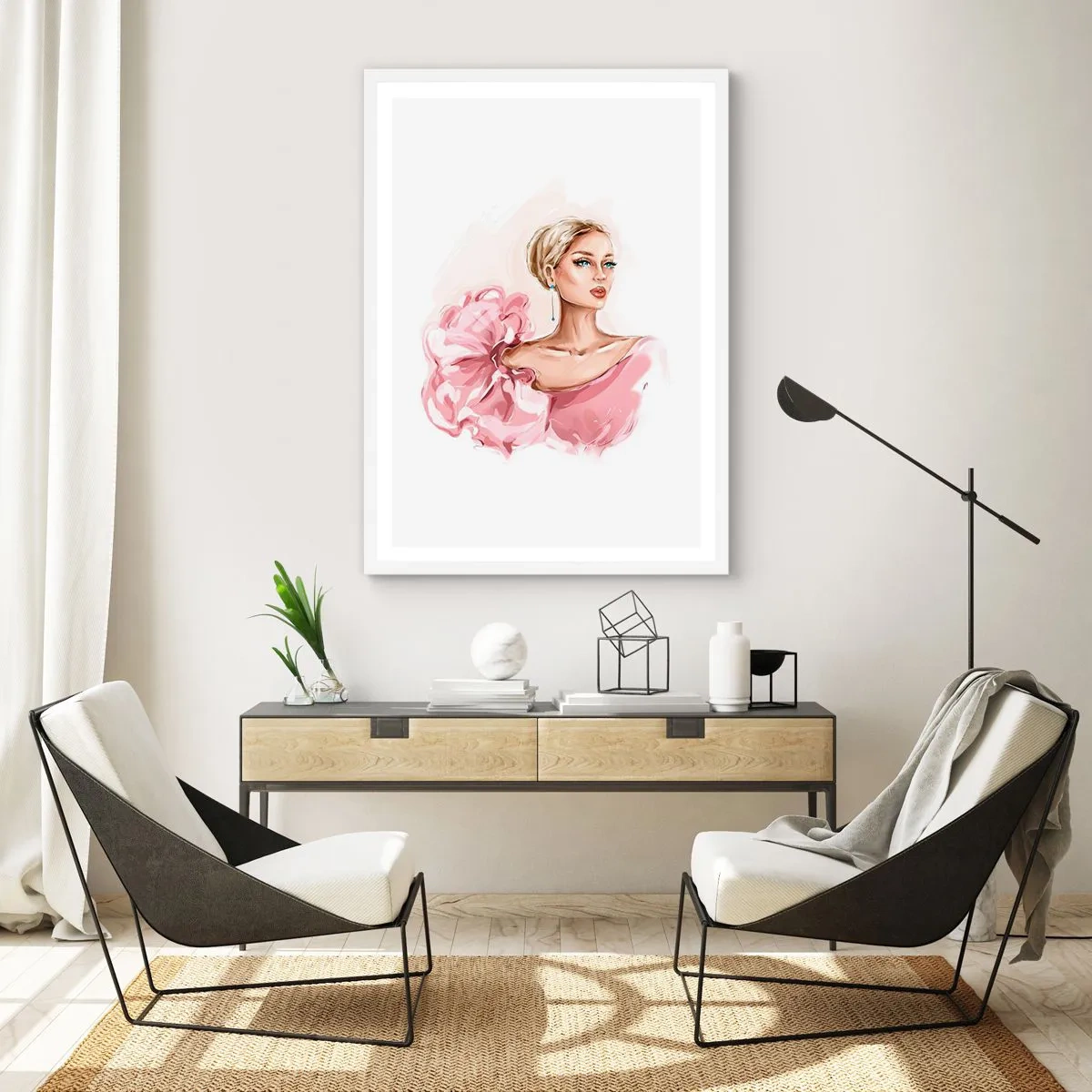 Poster in white frmae - Like a Painitng - 50x70 cm