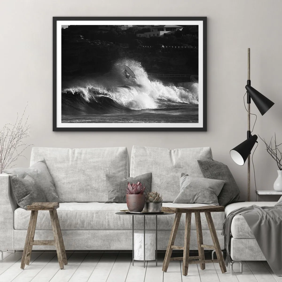 Poster in black frame - Challenge Accepted! - 70x50 cm