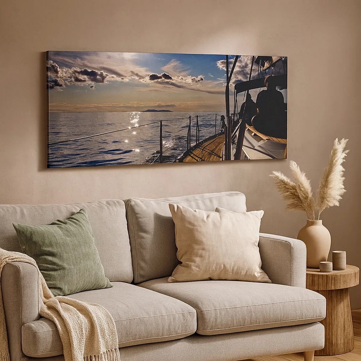 Canvas picture - Under the Sails towards the Sun - 30x30 cm