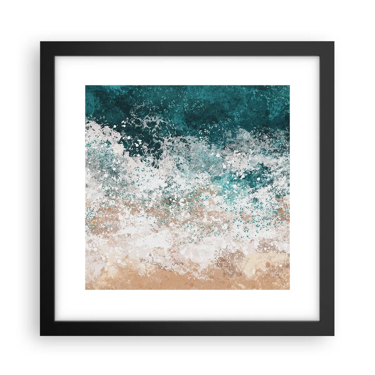 Poster in black frame - Sea Tales - 30x30 cm