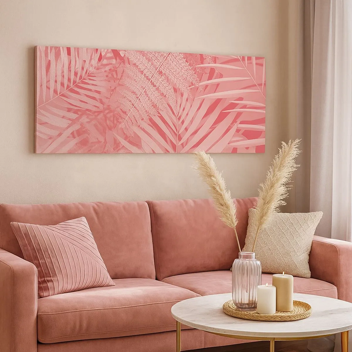 Canvas picture - Pink Concept - 100x40 cm