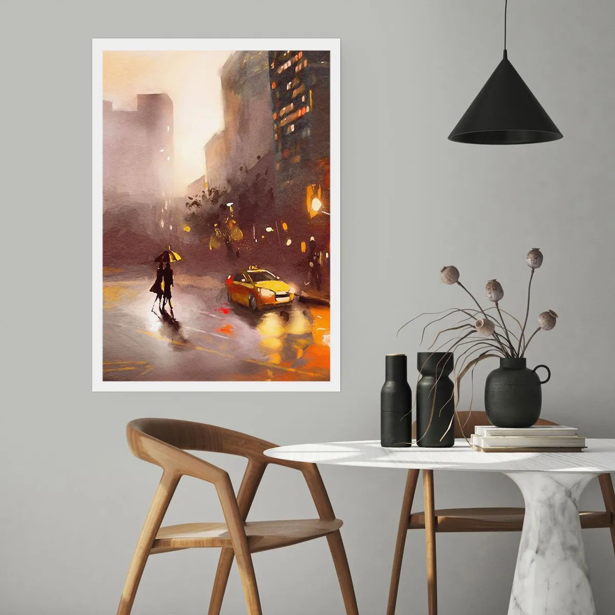 Poster - In New York Lights - 30x40 cm