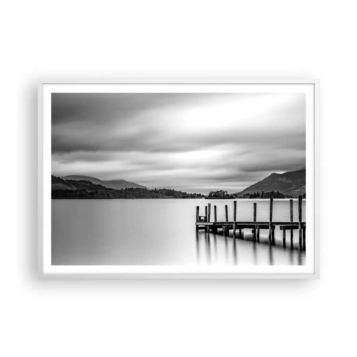 Poster in white frmae - Tranquility and Power - 100x70 cm