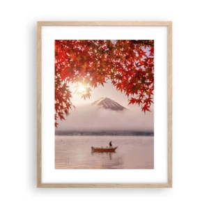 Poster in light oak frame - In Japanese Style - 40x50 cm