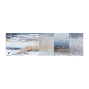 Photo Wallpaper Sample Premium Sand - Winter Composition - Winter, Piece, Pastel - 100x30 cm