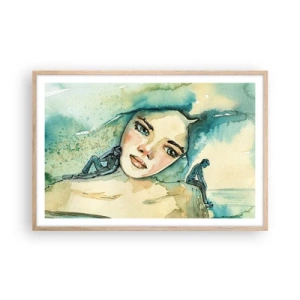 Poster in light oak frame - Am I Blue? - 91x61 cm