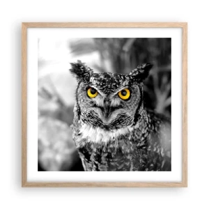 Poster in light oak frame - Nothing Can Hide - 50x50 cm