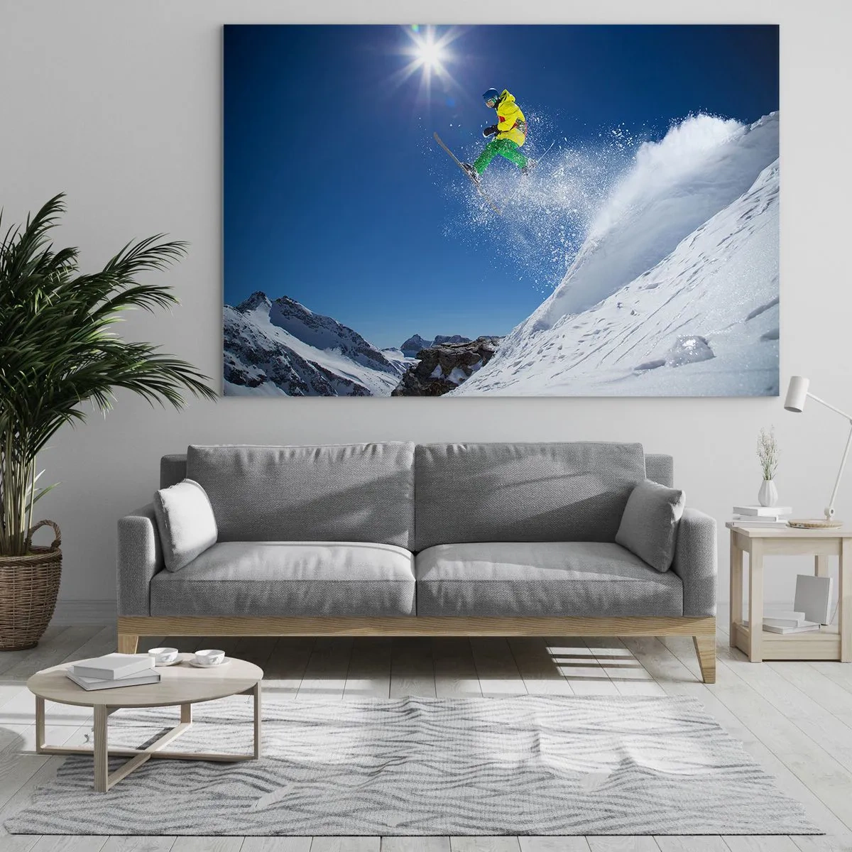 Glass picture - Dancing with the Mountains - 100x70 cm