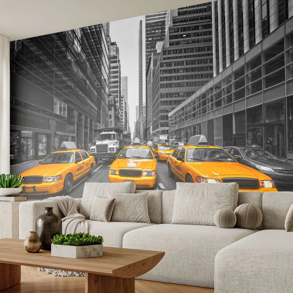 Photo Wallpaper Premium Canvas - We Paint the City - City, New York, Architecture - 250x175 cm
