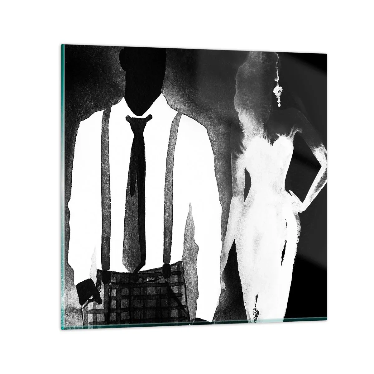 Glass picture - Noir Atmosphere - 50x50 cm