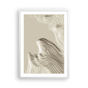 Poster in white frmae - Topography of Art. - 50x70 cm