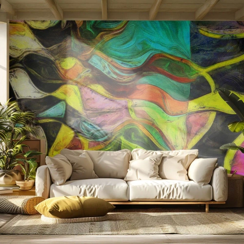Photo Wallpaper Standard Eco - Movement Is Life - Abstraction, Piece, Painting - 250x175 cm