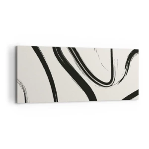 Canvas picture - Black and White Fancy - 120x50 cm