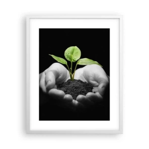 Poster in white frmae - I Love Nature, I Protect It - 40x50 cm