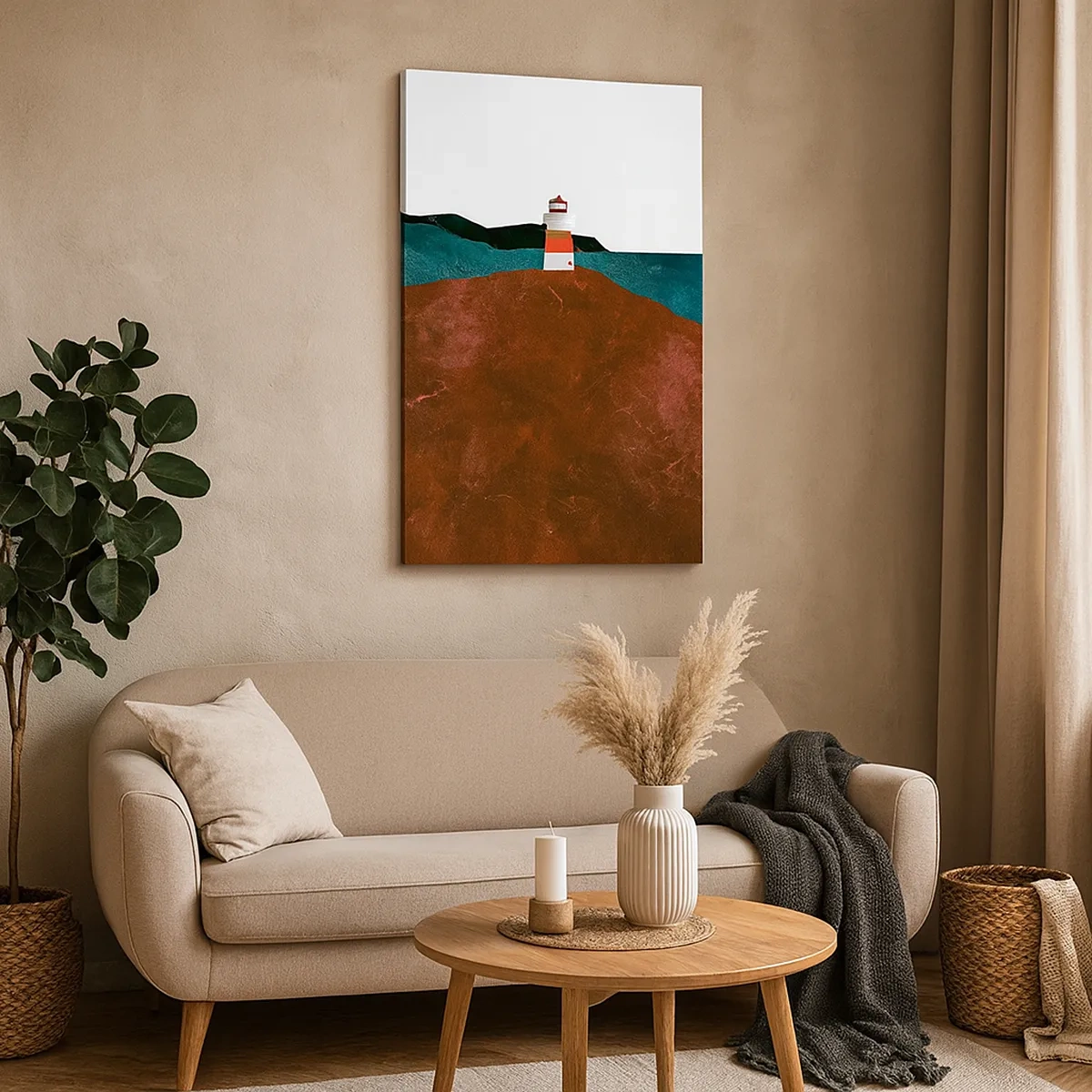 Canvas picture - Gazing at the Sea - 50x70 cm