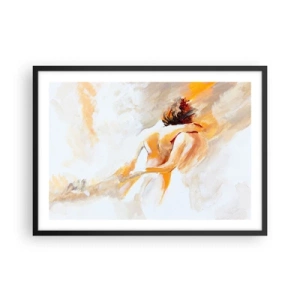 Poster in black frame - Heavenly Embrace - 70x50 cm