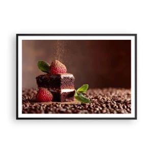 Poster in black frame - Life Is Sweet - 100x70 cm