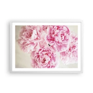 Poster in white frmae - In Pink  Splendour - 70x50 cm