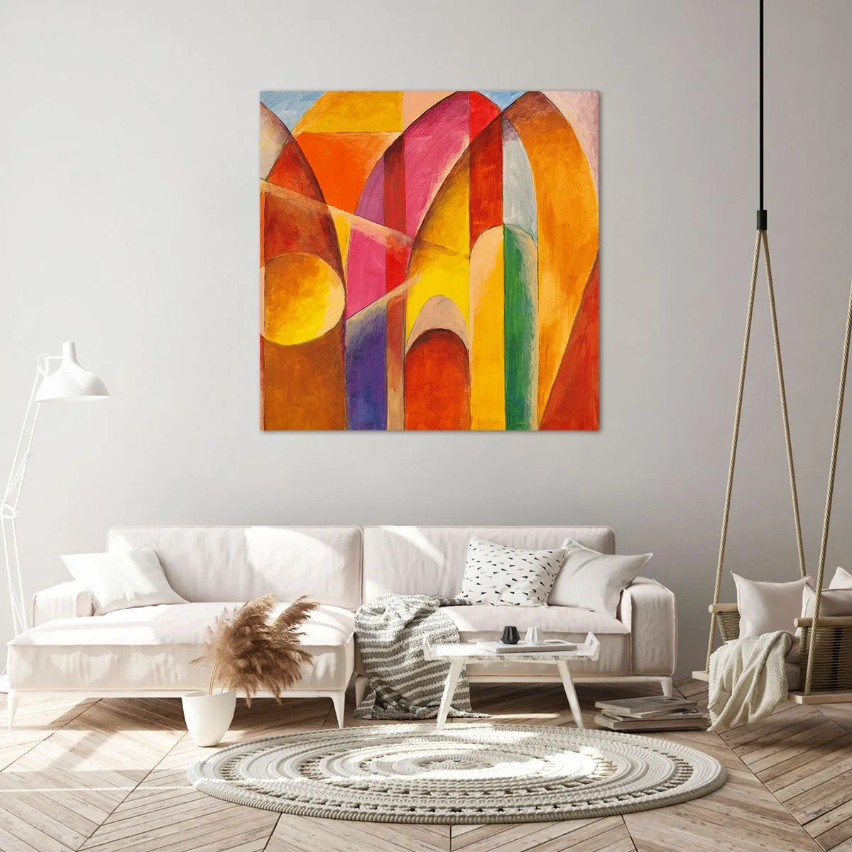 Canvas picture - Cathedral of the Sun - 30x30 cm