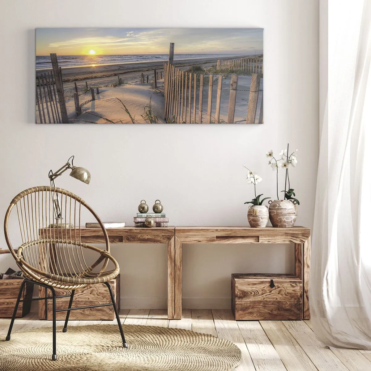 Canvas picture - Light and Shade of the Wind - 100x40 cm